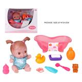 25cm Baby Doll Set - Bath