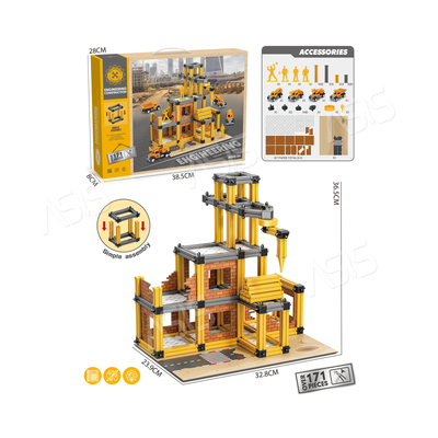 171pcs Assembling Engineering Building Set