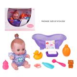 25cm Baby Doll Set - Bath