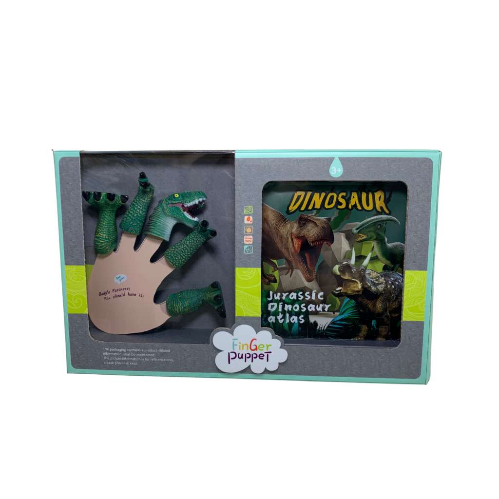 Dinosaur Finger Puppets+Bath Story Book