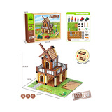 115pcs Assembling Farm Building Set