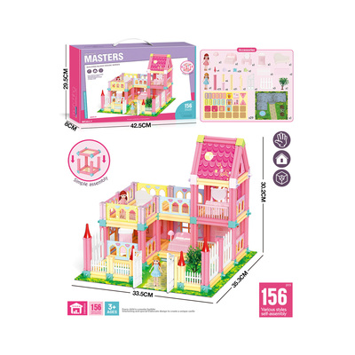 156pcs Assembling House Set