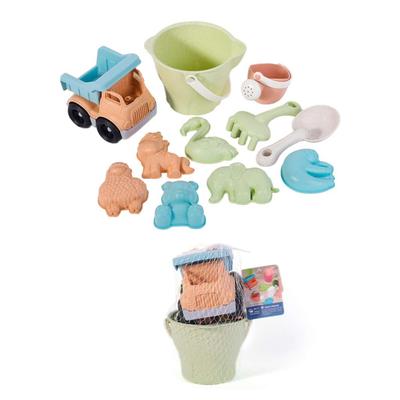 11pcs Wheat Straw Beach Toys Set