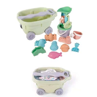 13pcs Wheat Straw Beach Toys Set
