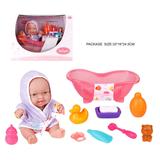 25cm Baby Doll Set - Bath