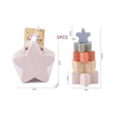 Wheat Straw Stacking Toys Set
