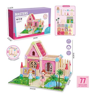 77pcs Assembling House Set