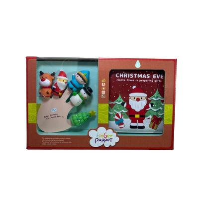 Christmas Finger Puppets+Bath Story Book