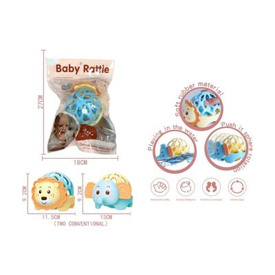 Baby Rattle-Lion&Elephant
