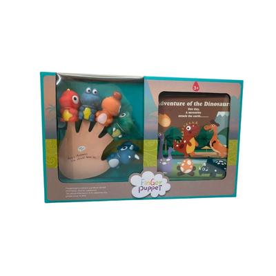 Dinosaur Finger Puppets+Bath Story Book