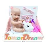 12” Vinyl Baby Doll with Unicorn