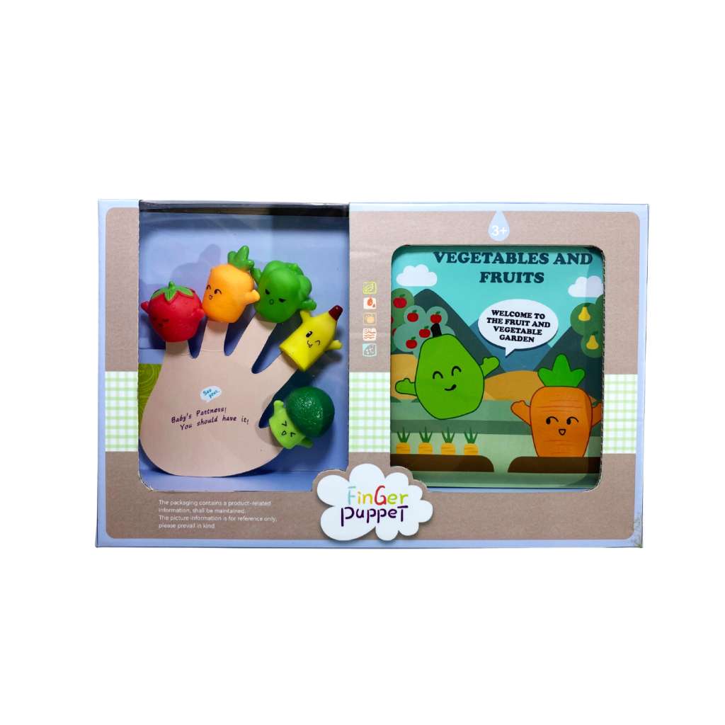 Fruit Finger Puppets+Bath Story Book