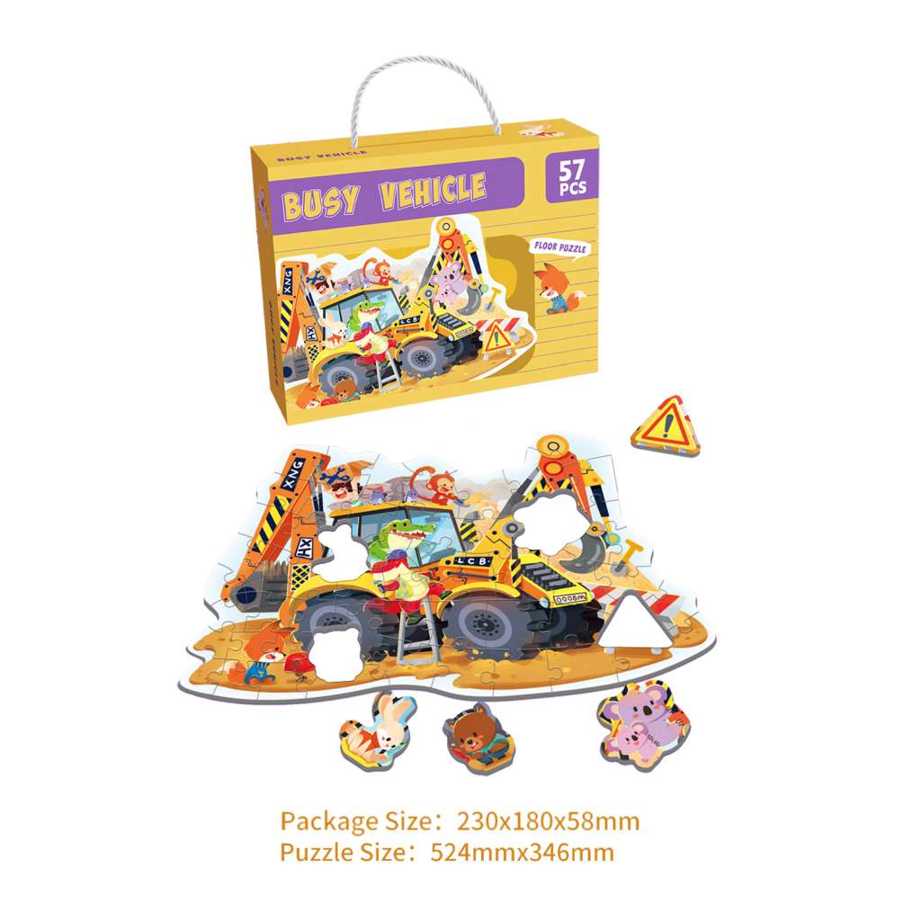 57pcs Construction Truck Puzzle