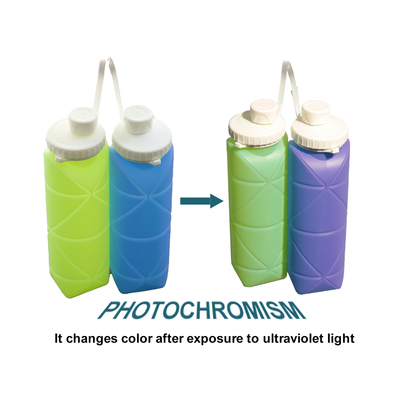 600ml Silicone Collapsible Water Bottle (Photochromism)