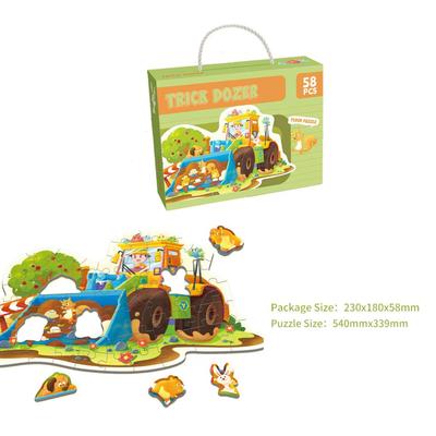 58pcs Dozer Puzzle