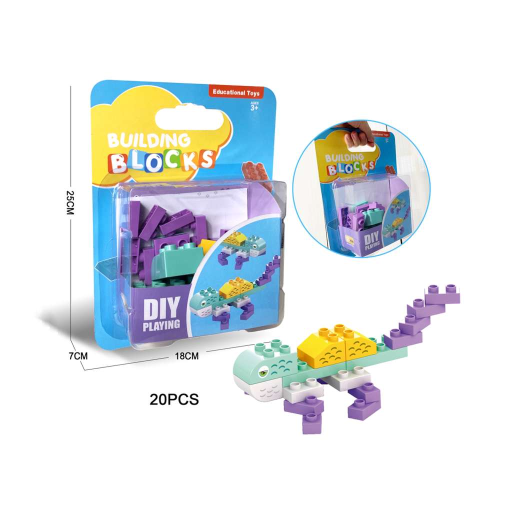 20pcs Building Blocks- Chameleon
