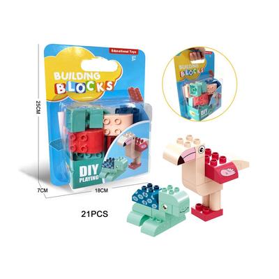 21pcs Building Blocks - Tortoise&Flamingo