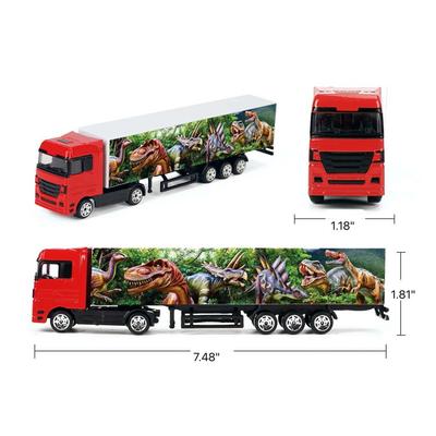 Die-Cast Free Wheel European Trailer Truck