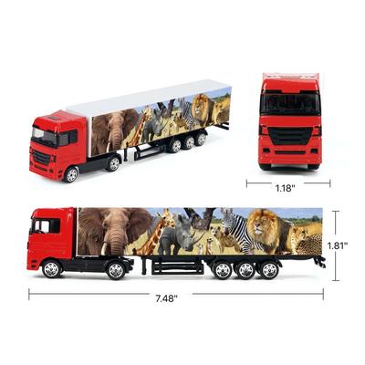 Die-Cast Free Wheel European Trailer Truck