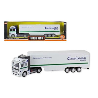 1:50 Die-Cast Pull Back Trailer Truck