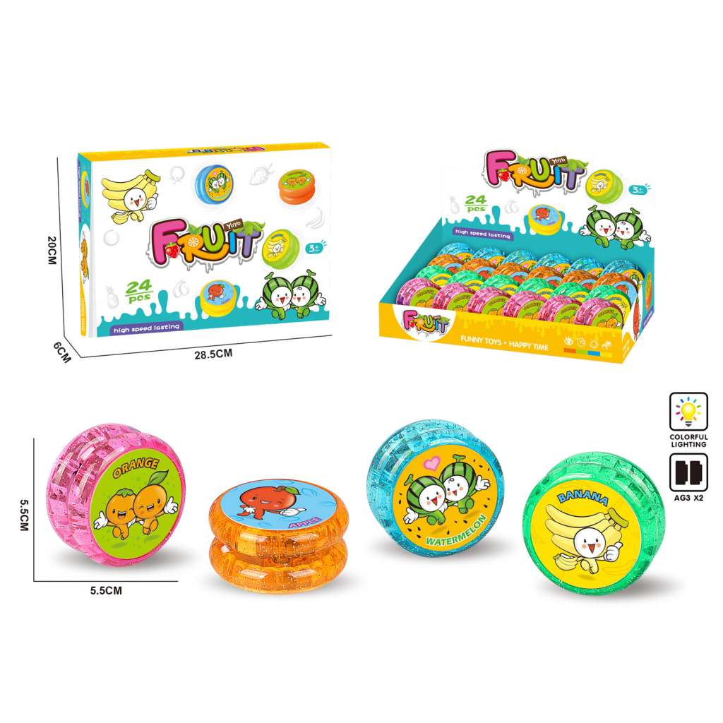 5.5cm YOYO with Light - Fruits 