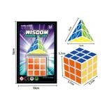 5.7cm 3x3 Rubik's Cube & Pyramid