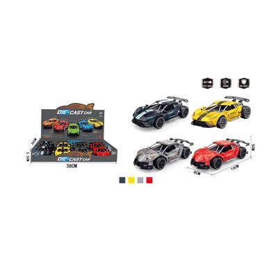 Die-Cast Pull Back Racing Car with Sound