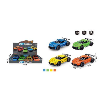 Die-Cast Pull Back Racing Car with Sound