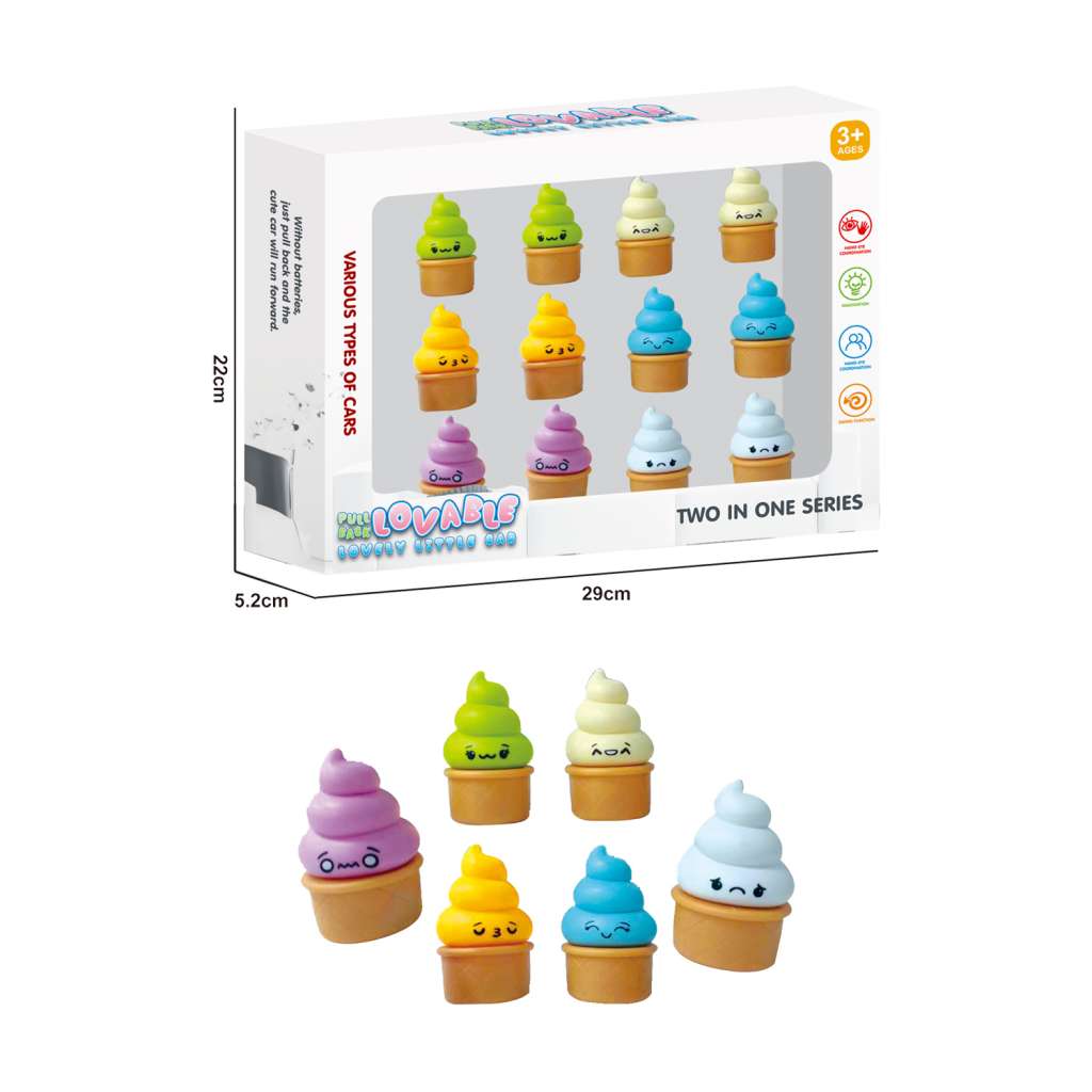 Pull Back Ice-cream Car