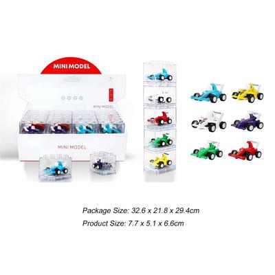 Die Cast Pull Back Car in Block Box 