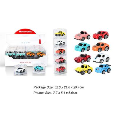 Die Cast Pull Back Car in Block Box 