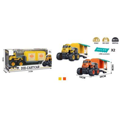 Die-Cast Friction Trailer Truck