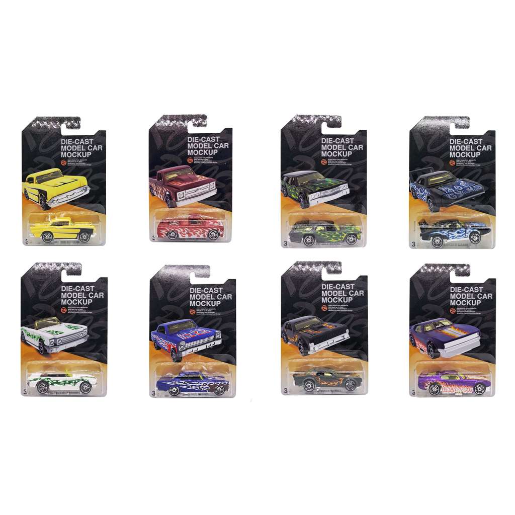 1:64 Die-Cast Free Wheel Muscle Car