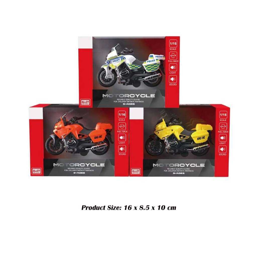 Die-Cast Pull Back Motorcycle with sound&light
