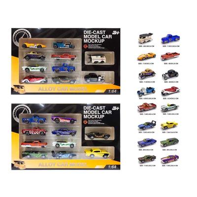 1:64 Die-Cast Free Wheel Vintage /Muscle Car 10pcs
