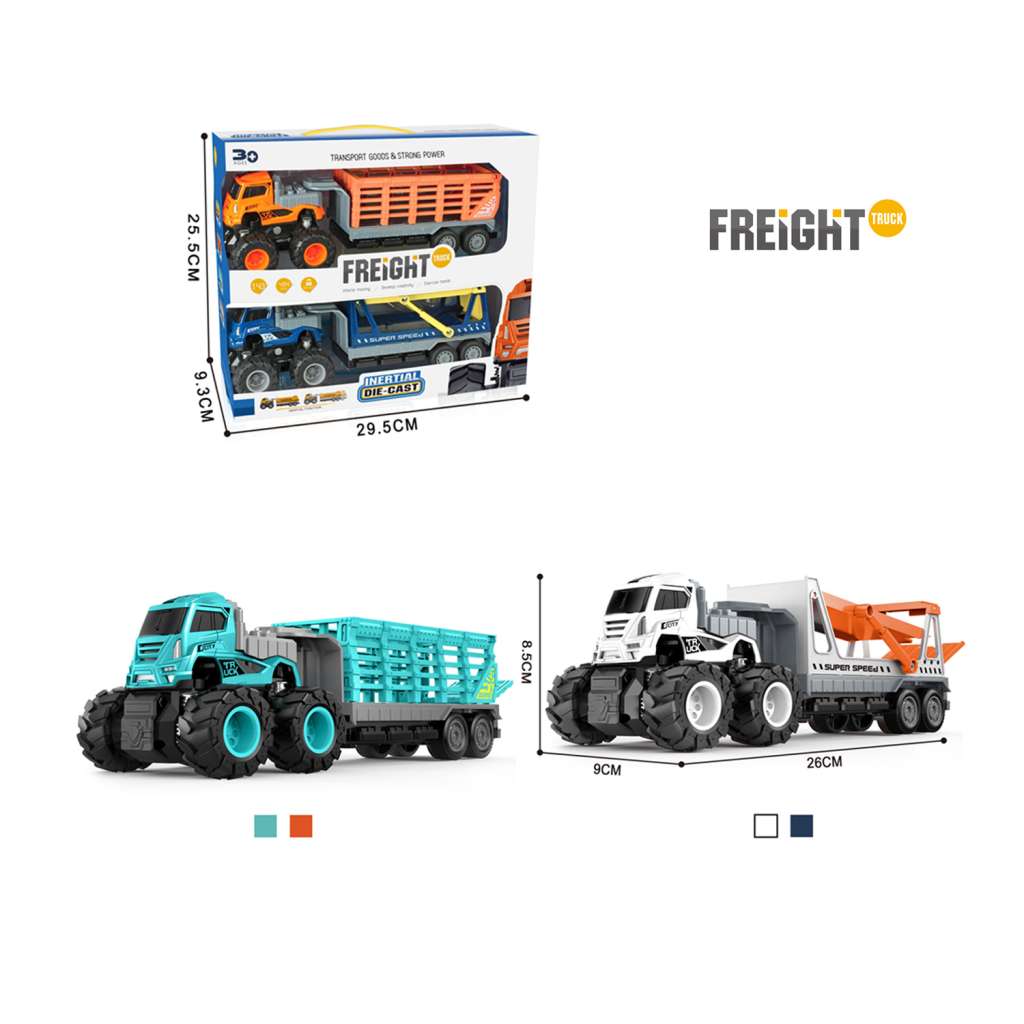 1:43 Die-Cast Friction Freight Truck