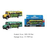 Die-Cast Pull Back Graffiti School Bus