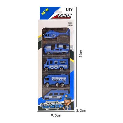 Sliding Police Car Set